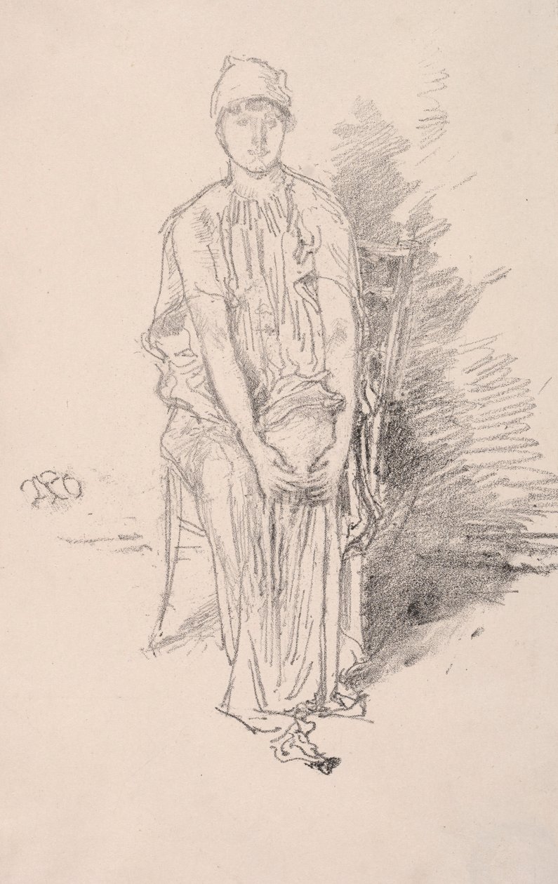 Figuuritutkimus, 1890. tekijältä James Abbott McNeill Whistler