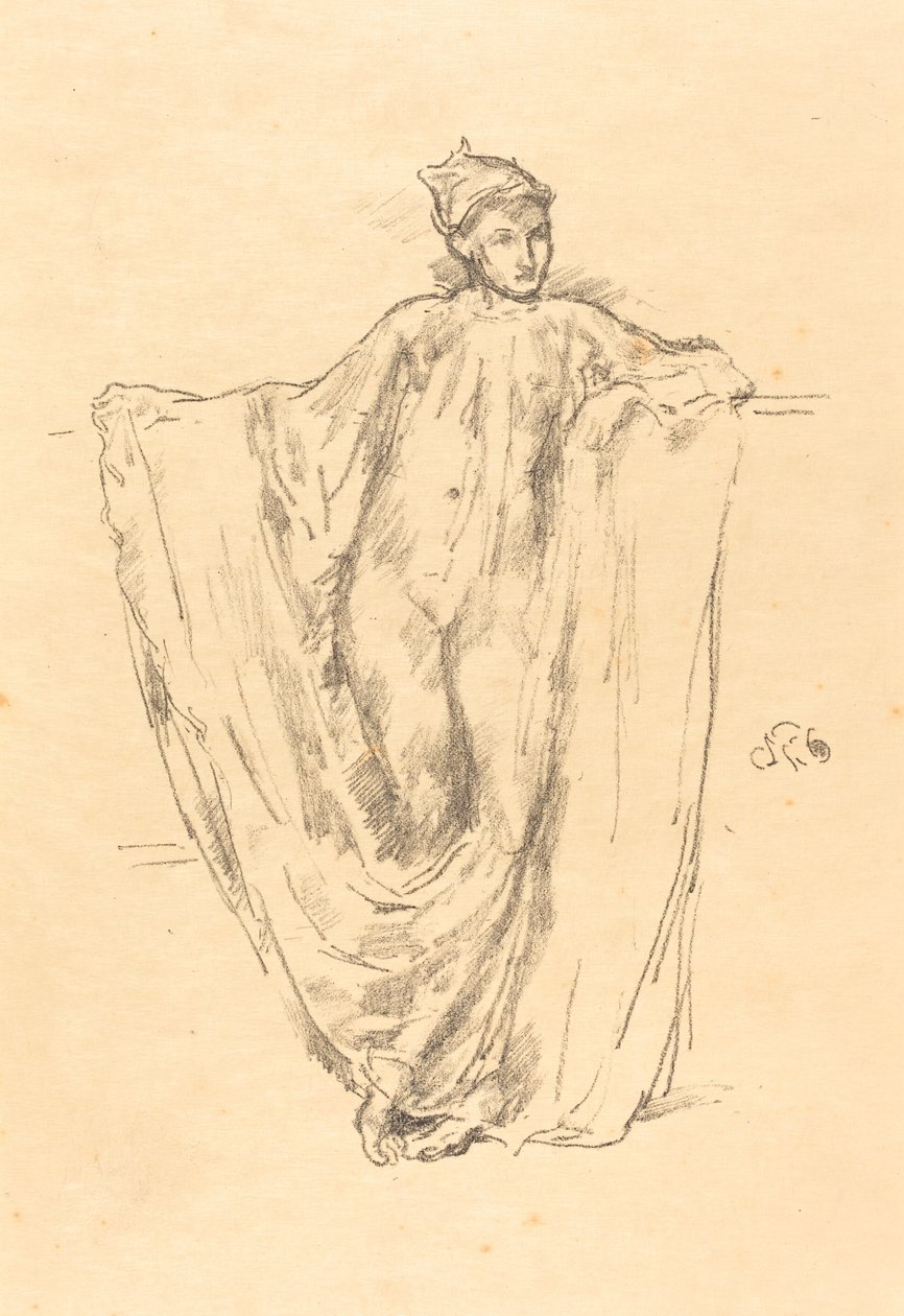 Figuuritutkimus, 1894. tekijältä James Abbott McNeill Whistler