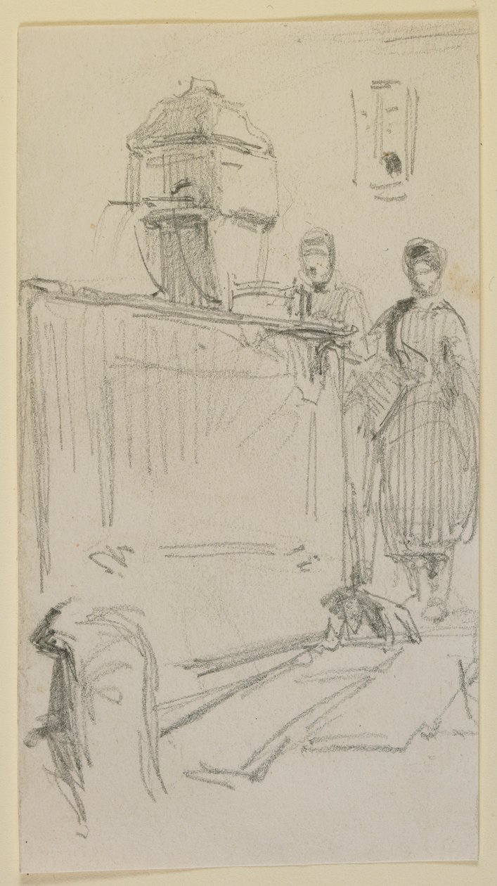 Figures per una font, 1858. finlandès tekijältä James Abbott McNeill Whistler