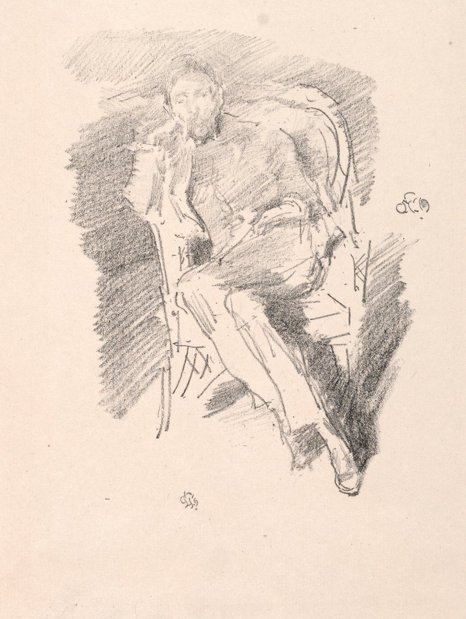 Firelight – Joseph Pennell, nro 2, 1896. tekijältä James Abbott McNeill Whistler
