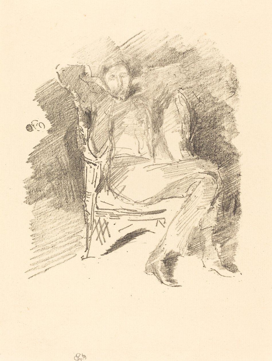 Firelight: Joseph Pennell, nro 1, 1896. tekijältä James Abbott McNeill Whistler