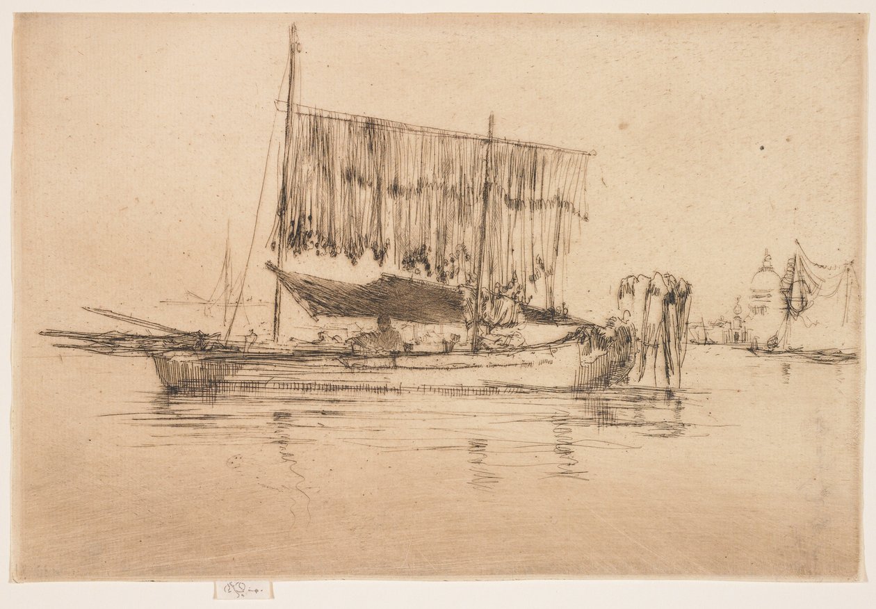 Kalastusvene toisesta Venetsia-sarjasta tekijältä James Abbott McNeill Whistler