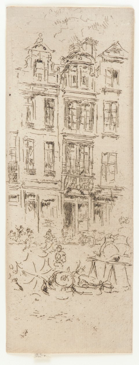 Kukkatori, Bryssel, 1887. tekijältä James Abbott McNeill Whistler