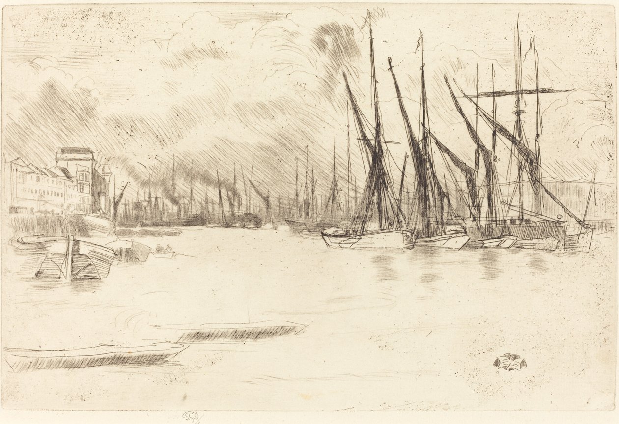 Pickle-Herring Stairsista, c. 1878. tekijältä James Abbott McNeill Whistler