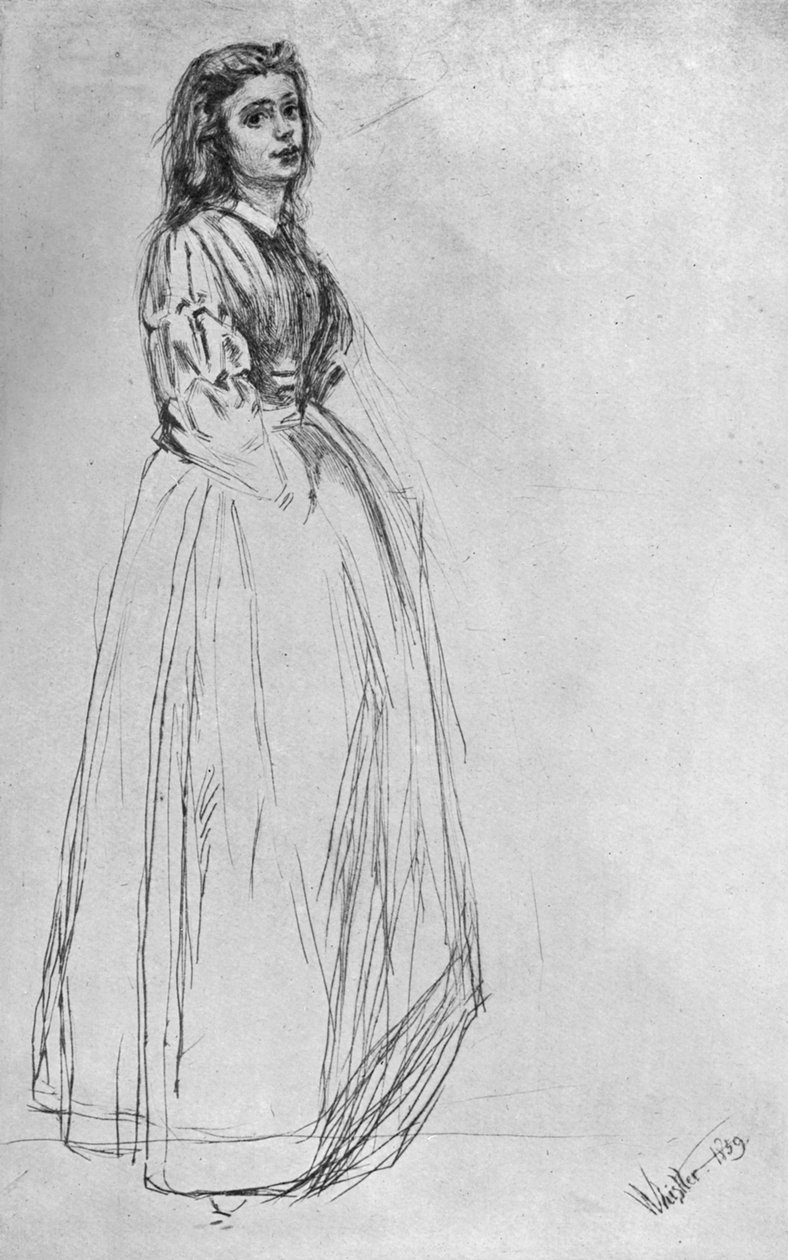 Sarjakuvat, seisova 1859 1904. tekijältä James Abbott McNeill Whistler