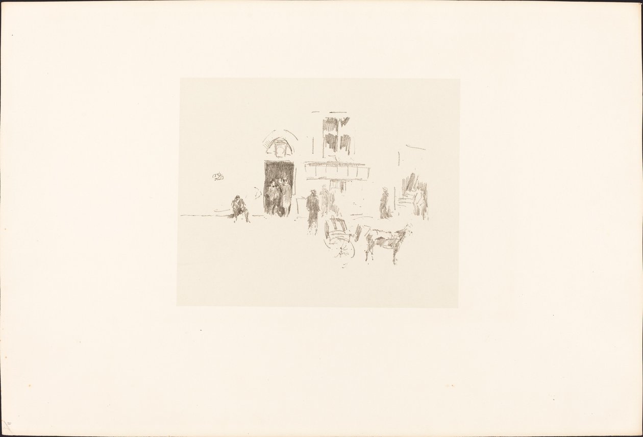 Gaiety Stage Door, 18791887. tekijältä James Abbott McNeill Whistler