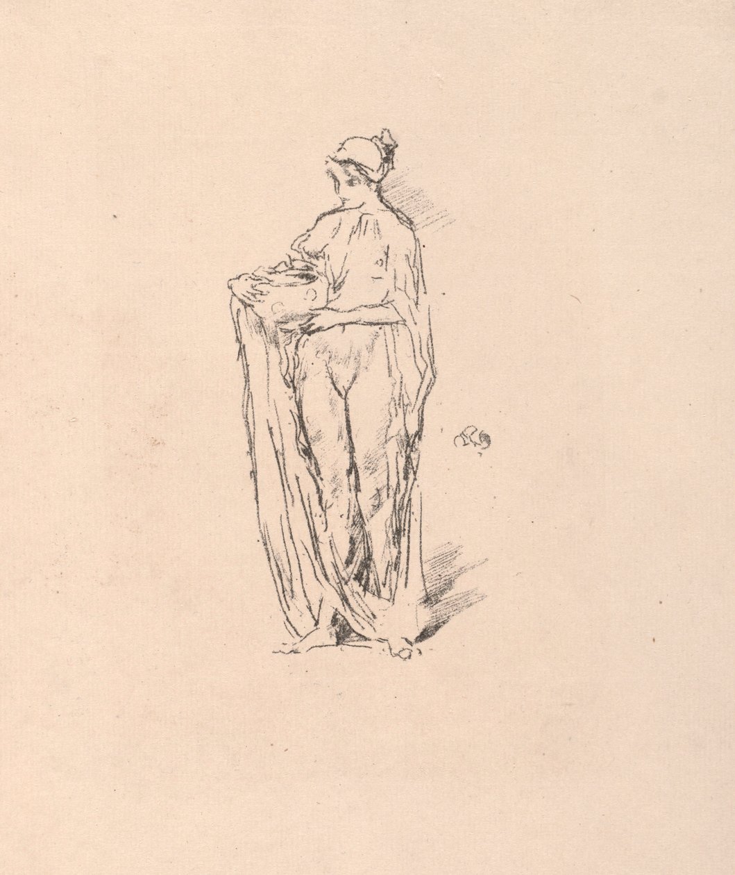 Tyttö kulholla, 1895. tekijältä James Abbott McNeill Whistler
