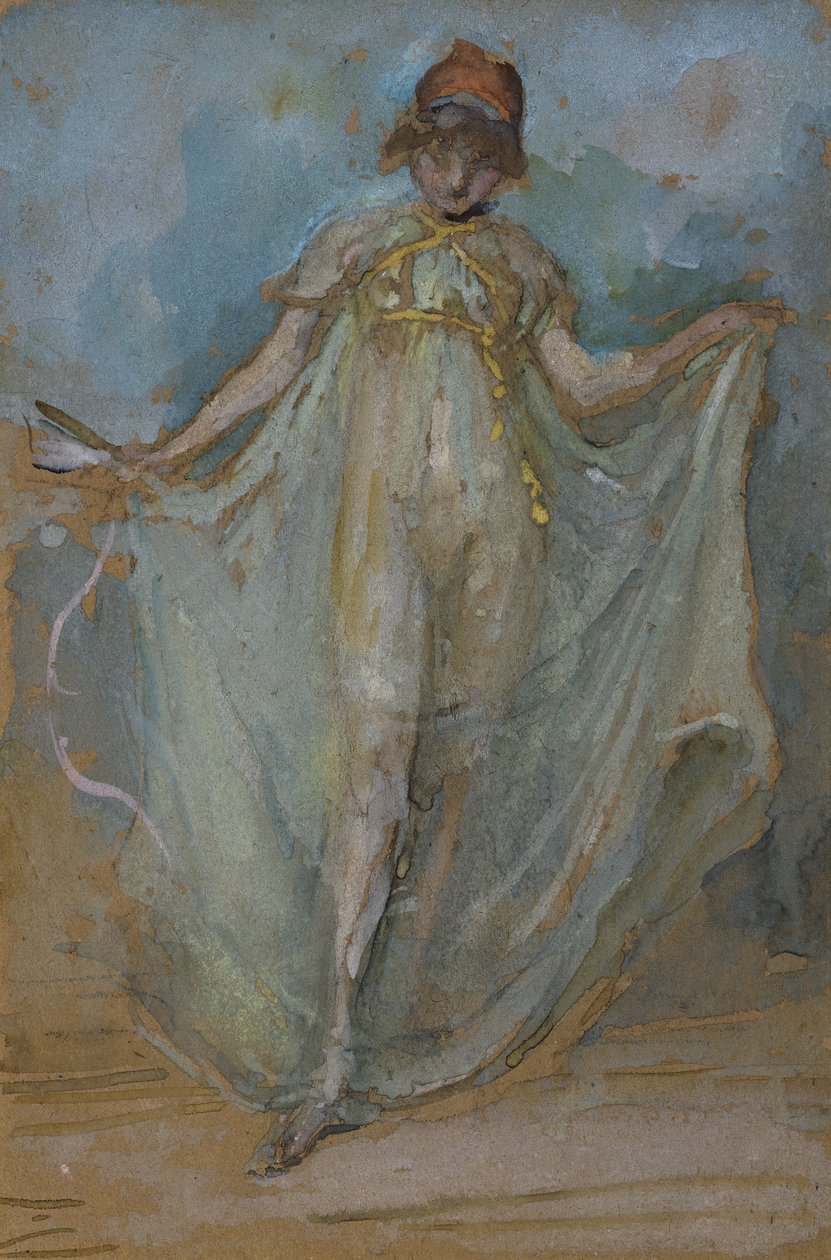 Vihreä ja kulta, tanssija, tekijältä James Abbott McNeill Whistler