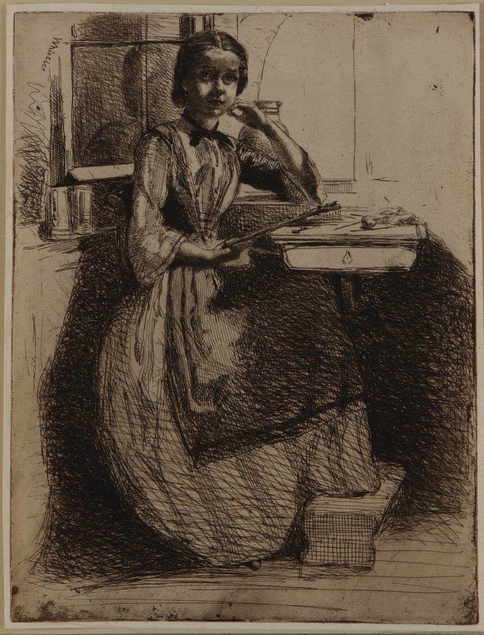 Gretchen Heidelbergissä, 1858. tekijältä James Abbott McNeill Whistler