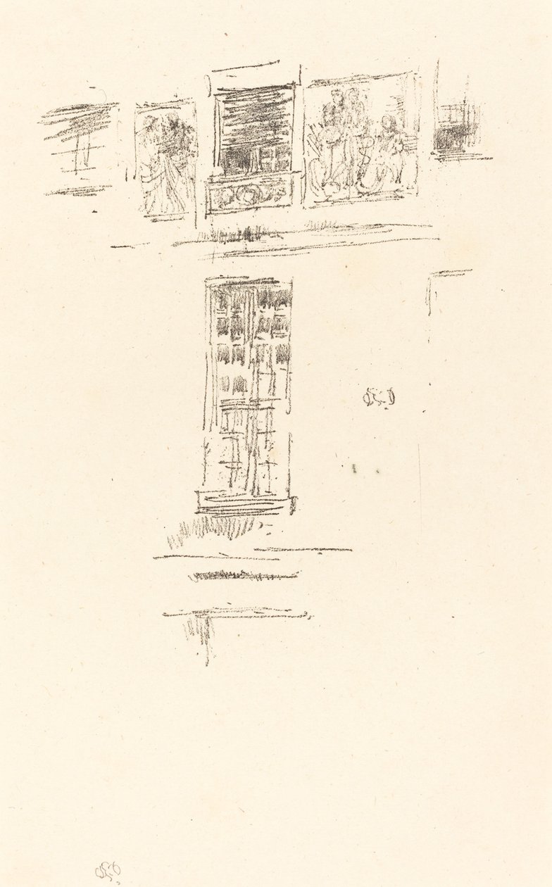 Hôtel Colbert, Windows, 1891. tekijältä James Abbott McNeill Whistler