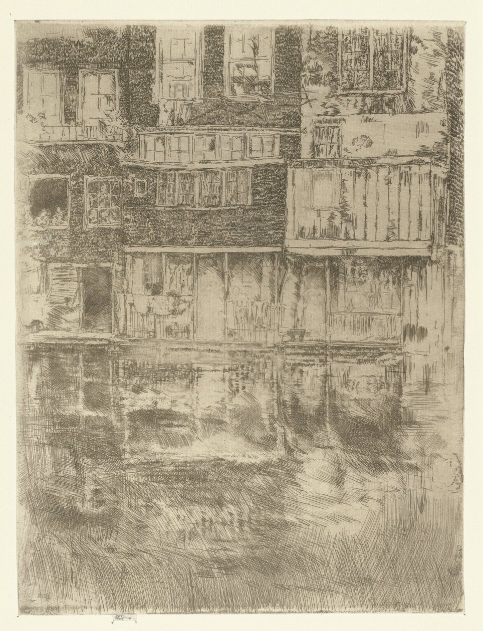 Talot Amsterdamissa Square House, Amsterdam tekijältä James Abbott McNeill Whistler