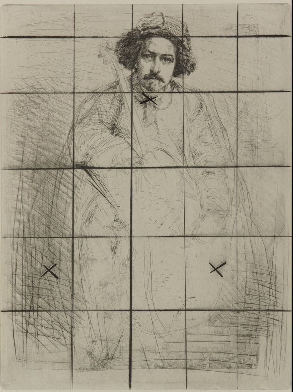 J. Becquet, kuvanveistäjä, 1859. tekijältä James Abbott McNeill Whistler