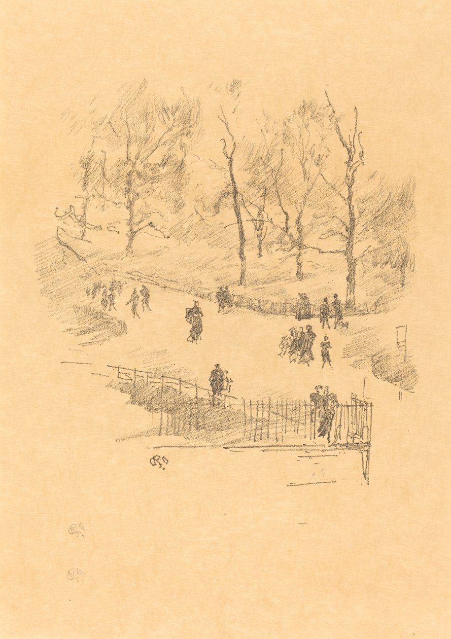 Kensington Gardens, 1896. tekijältä James Abbott McNeill Whistler