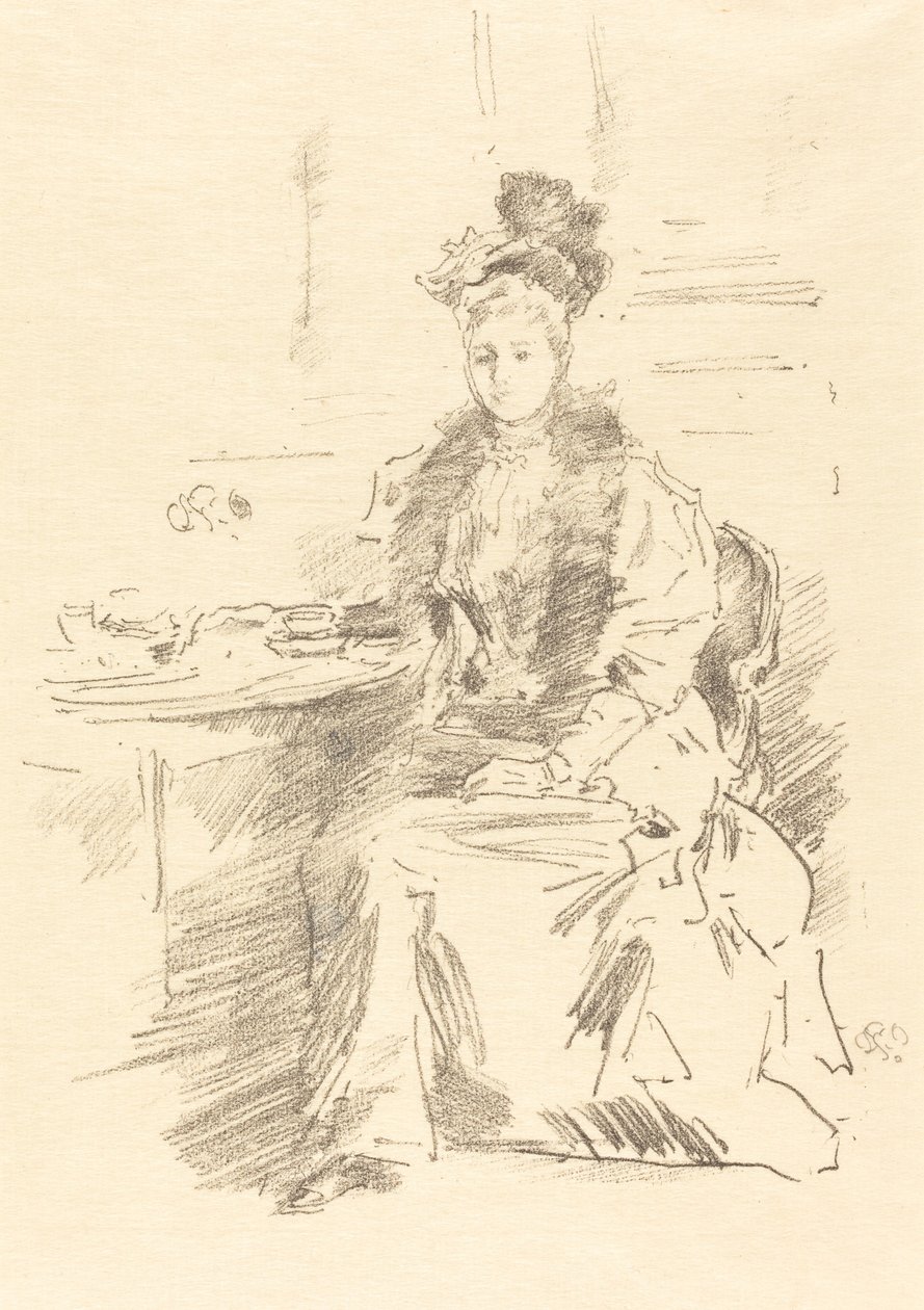 The Pretty New Yorker, 1894. tekijältä James Abbott McNeill Whistler
