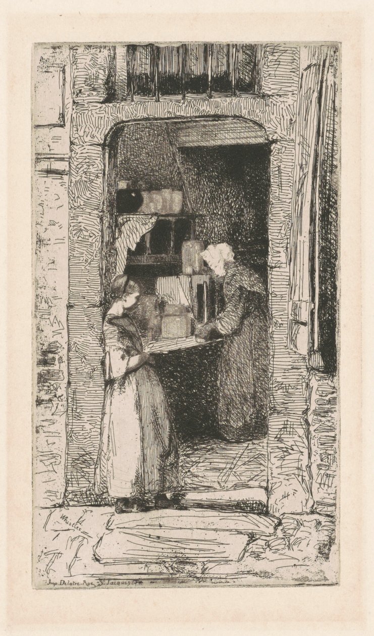 Sinapinmyyjä, 1858. tekijältä James Abbott McNeill Whistler