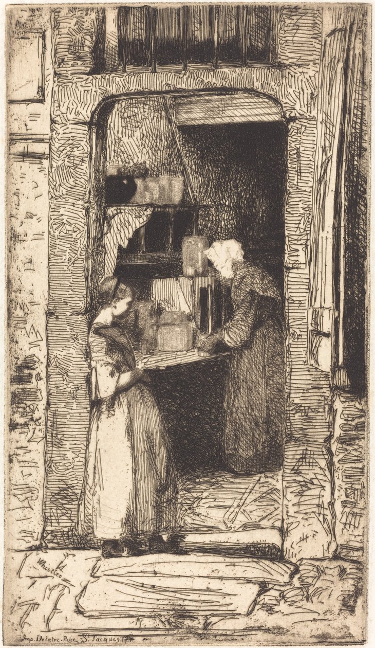 Sinapinmyyjä, 1858. tekijältä James Abbott McNeill Whistler