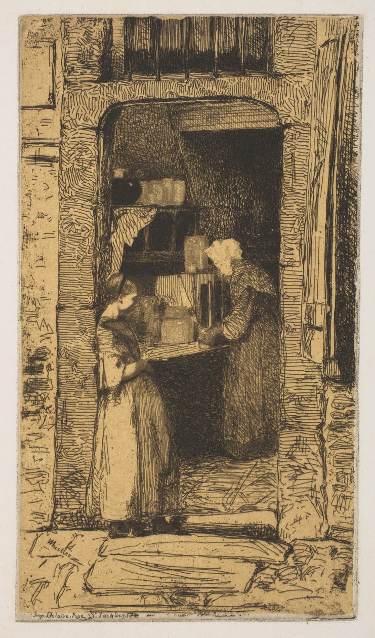 Sinapinmyyjä, 1858. tekijältä James Abbott McNeill Whistler