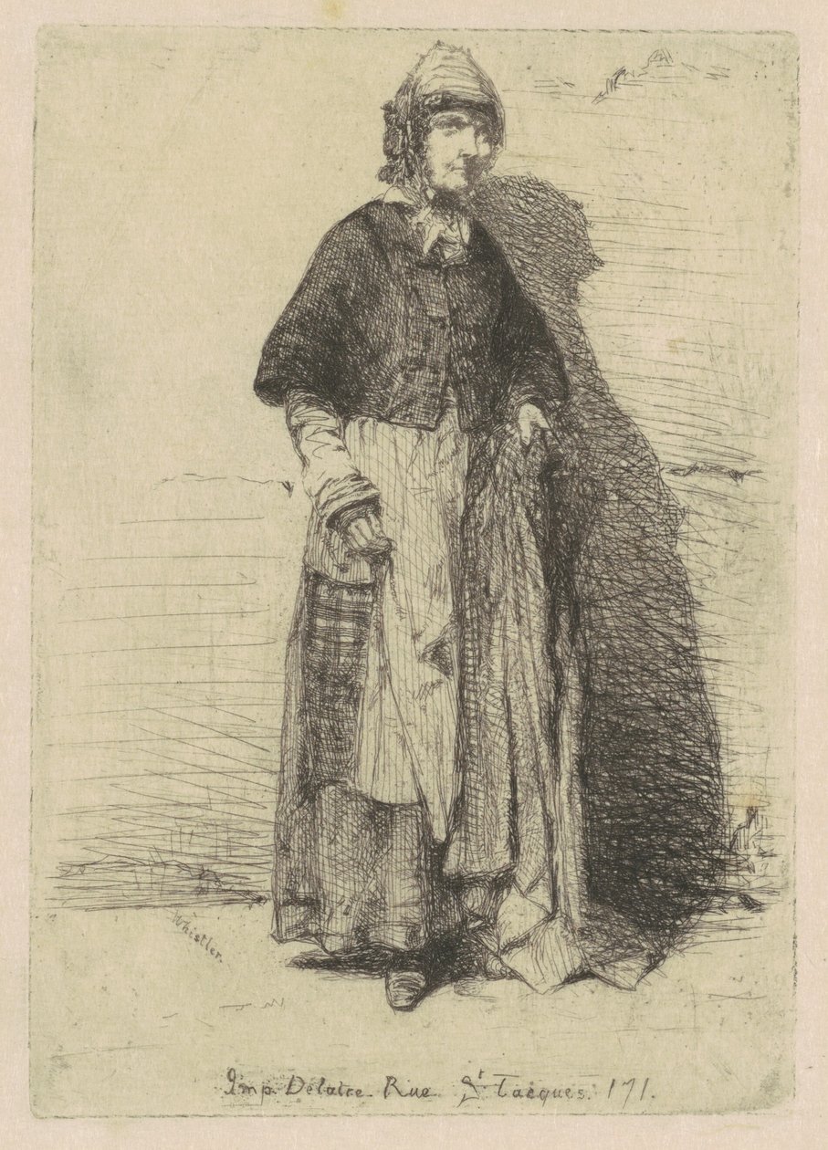 Äiti Gerard, 1858. tekijältä James Abbott McNeill Whistler