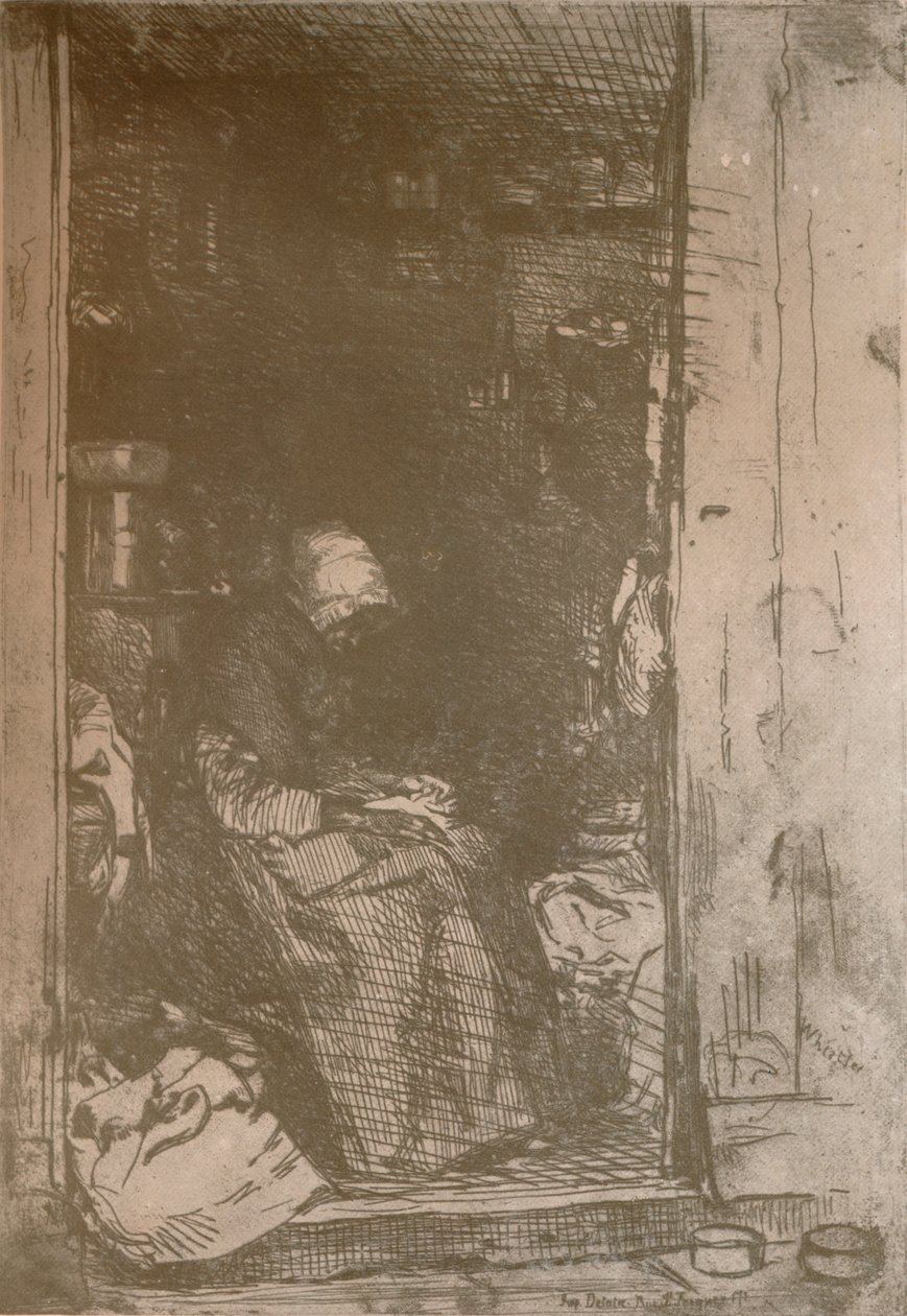 Ragged Old Woman, c1858, 1904 tekijältä James Abbott McNeill Whistler