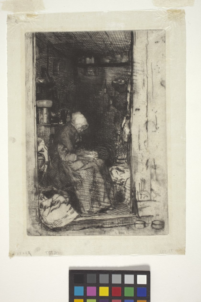 La Vielle Aux Loques (etsaus) tekijältä James Abbott McNeill Whistler