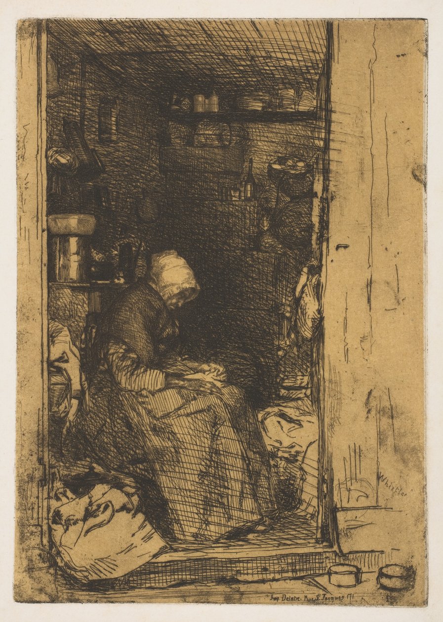 Vanha Raggedy, 1858. tekijältä James Abbott McNeill Whistler