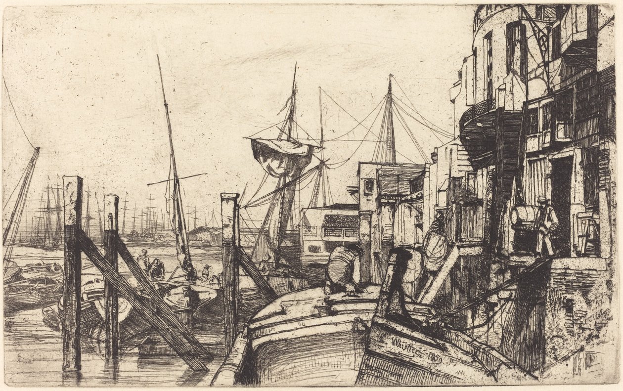Limehouse, 1859. tekijältä James Abbott McNeill Whistler