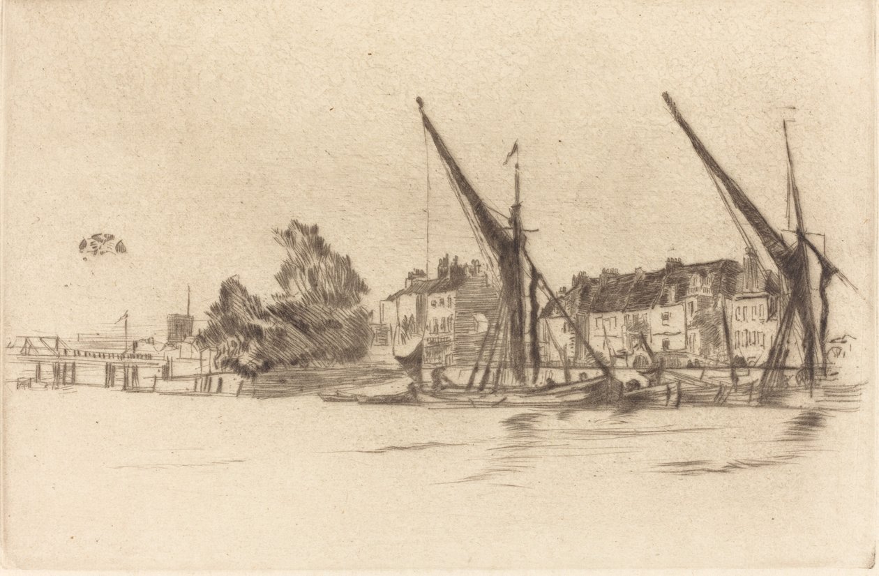 Lindsey Houses, 1877. tekijältä James Abbott McNeill Whistler
