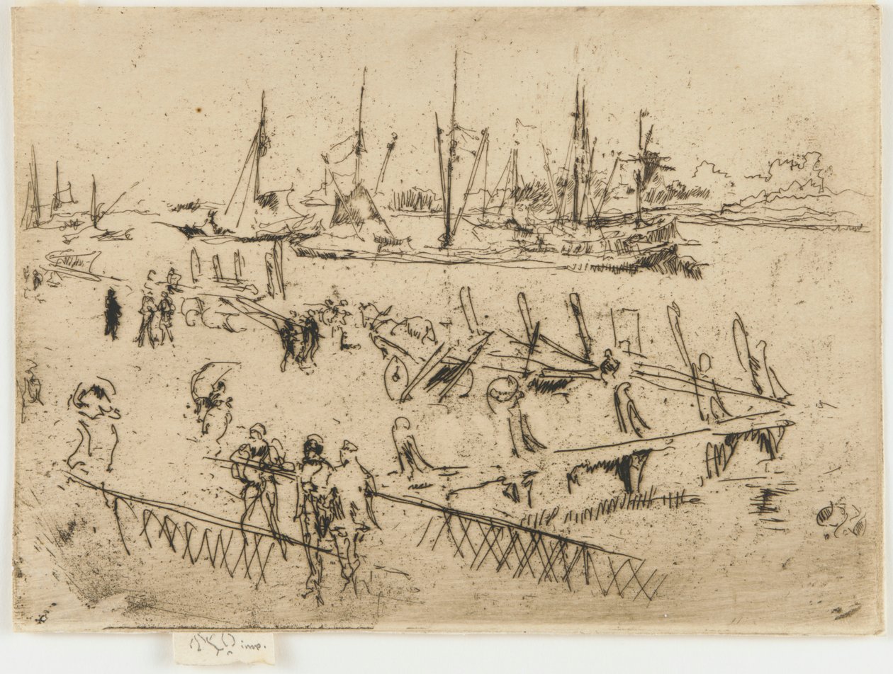 Pikku Dordrecht, 1884. tekijältä James Abbott McNeill Whistler