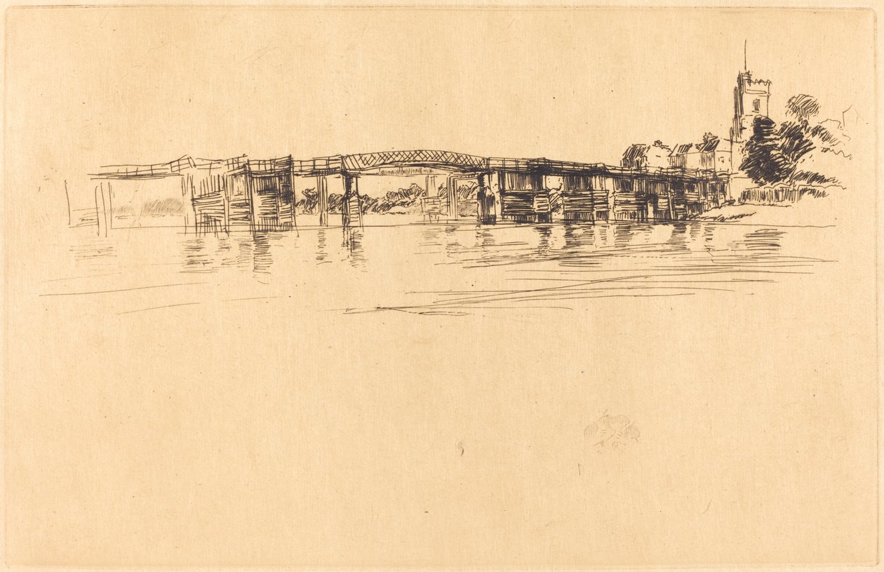Pikku Putney nro 1, 1879. tekijältä James Abbott McNeill Whistler