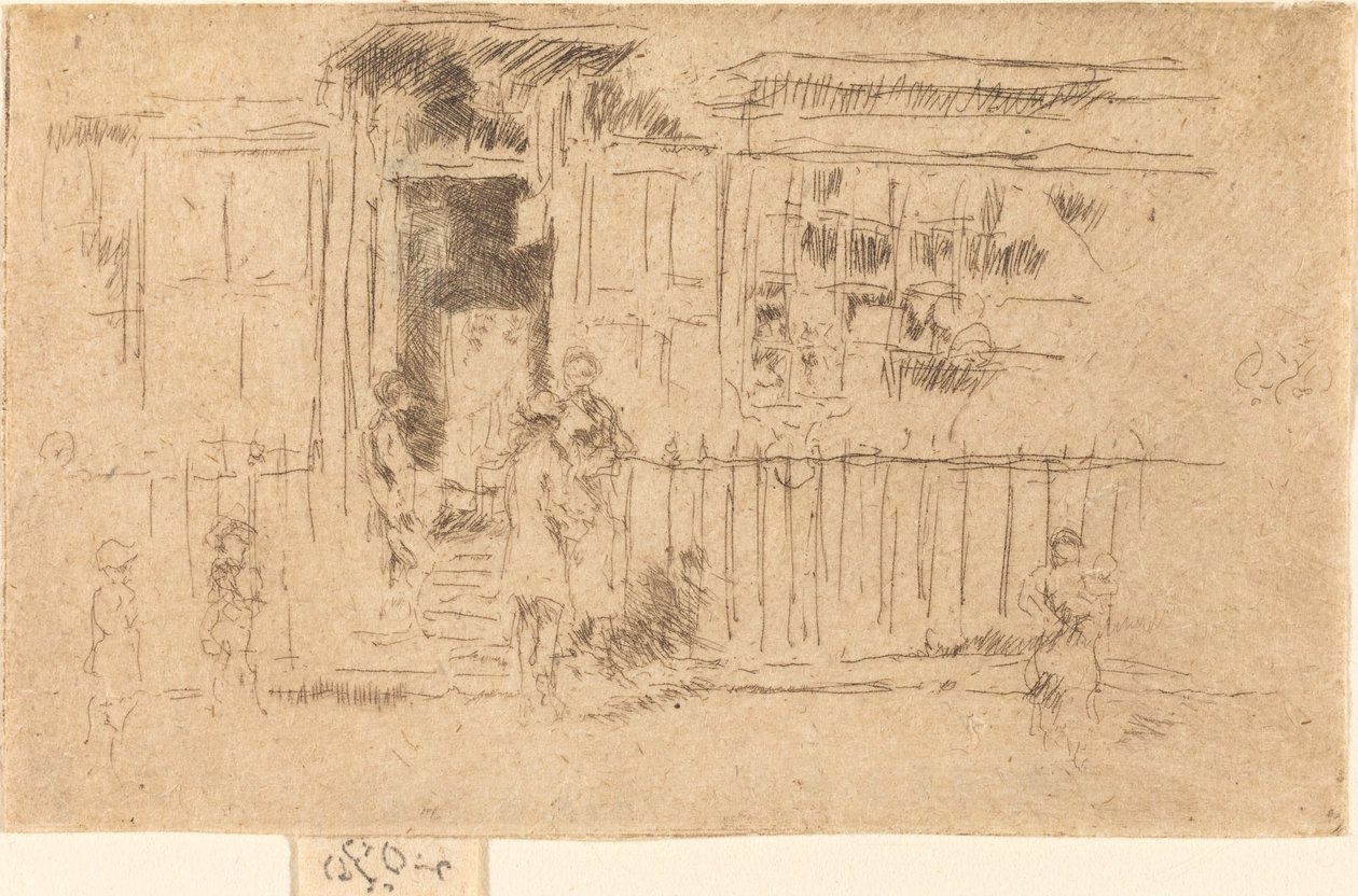 Little Steps, Chelsea, c. 18841886. finlandès tekijältä James Abbott McNeill Whistler