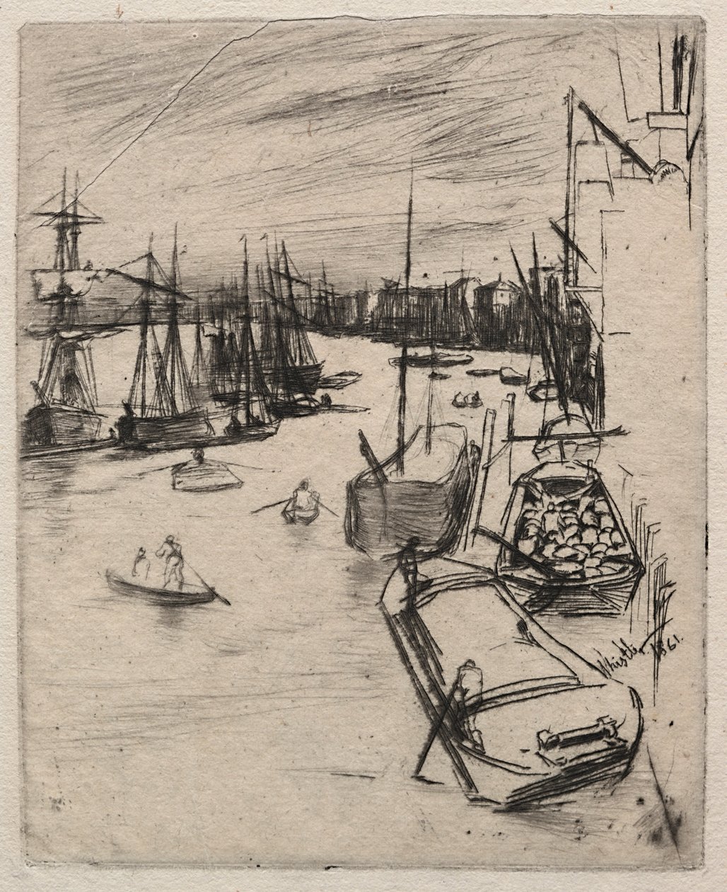 Pikku Wapping, 1861. tekijältä James Abbott McNeill Whistler