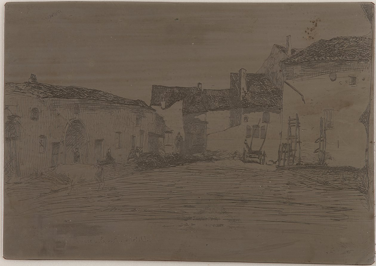 Liverdun. Un dels dotze aiguaforts de la natura, 1858. finlandès tekijältä James Abbott McNeill Whistler