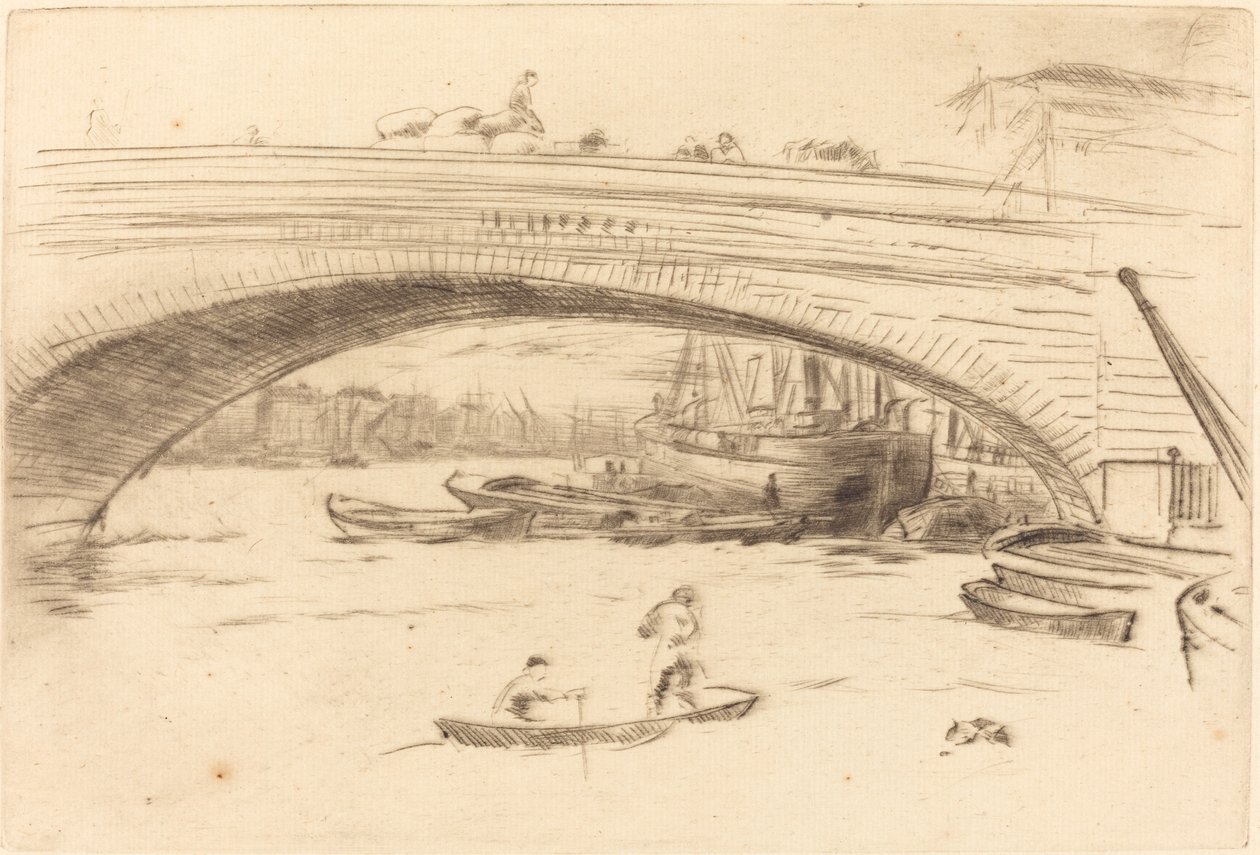 London Bridge, n. 1875. tekijältä James Abbott McNeill Whistler