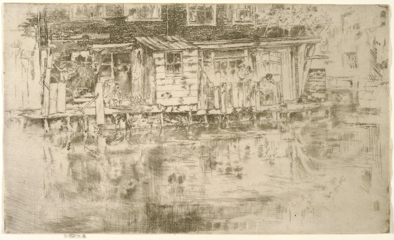 Long House, Dyers, Amsterdam, 1889 tekijältä James Abbott McNeill Whistler