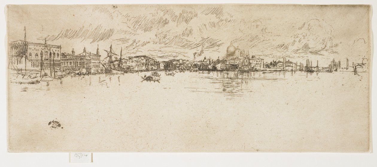 Pitkä Venetsia toisesta Venetsian sarjasta, 1879-1880 tekijältä James Abbott McNeill Whistler
