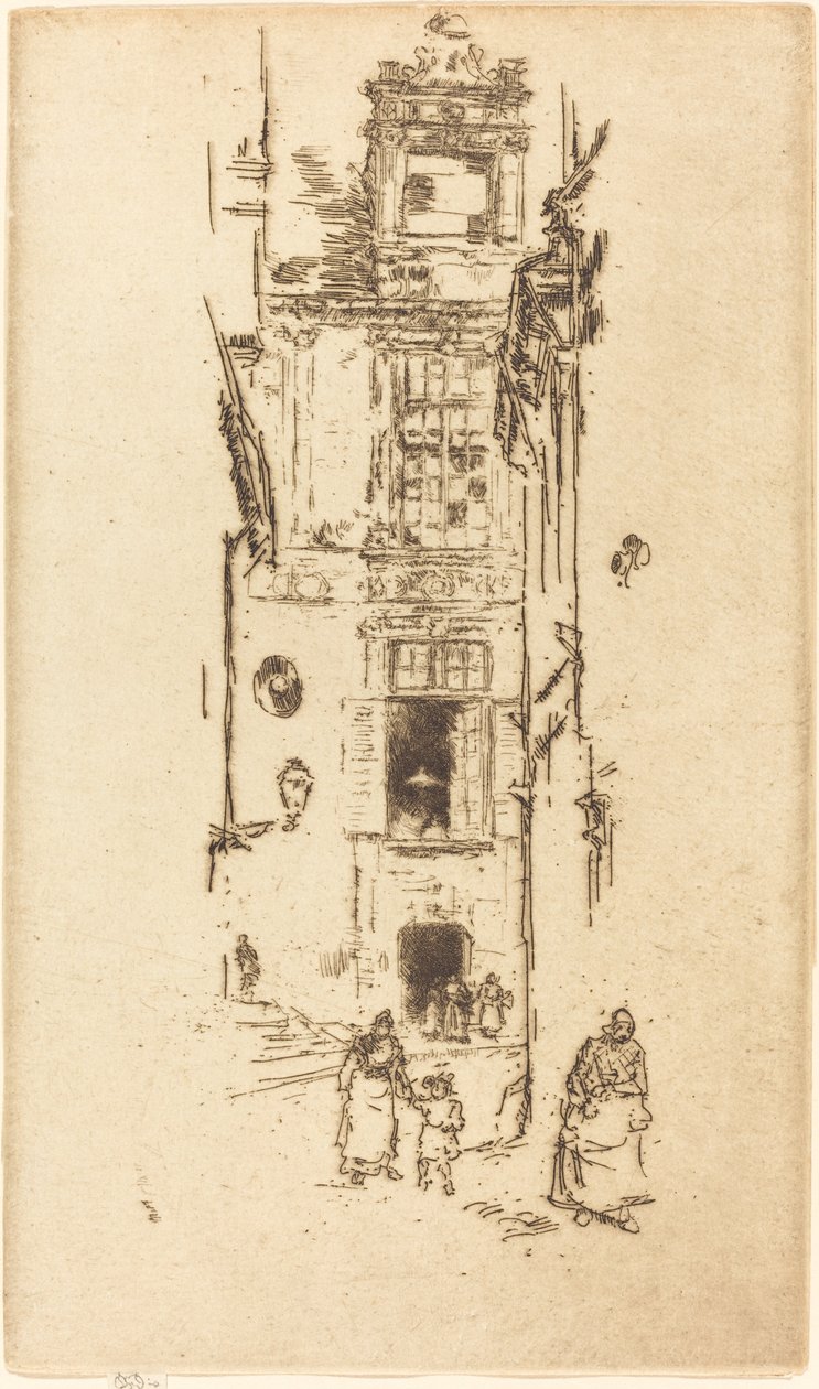 Kaupungintalo, Loches, 1888. tekijältä James Abbott McNeill Whistler