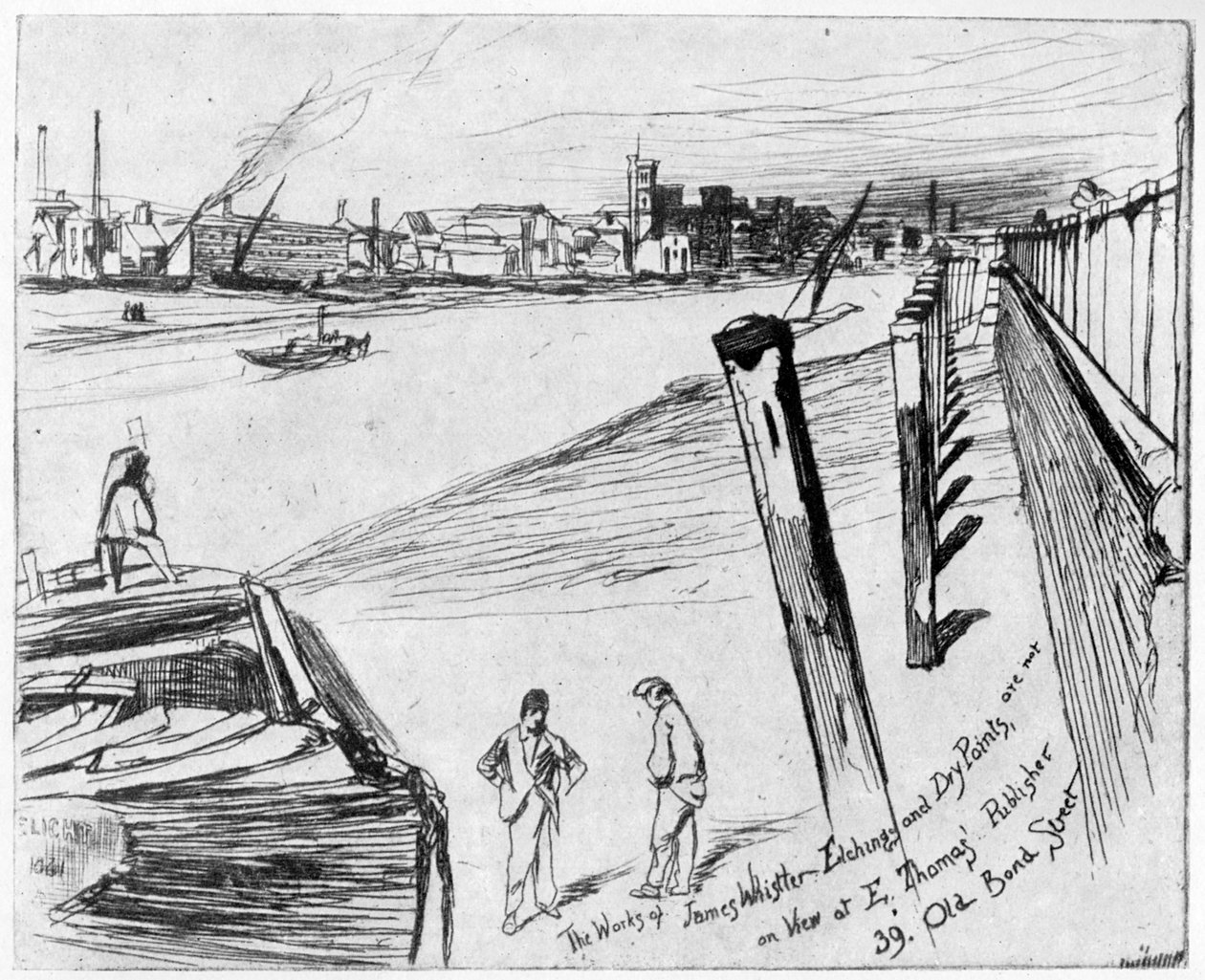 Millbank, c1860 1904. tekijältä James Abbott McNeill Whistler