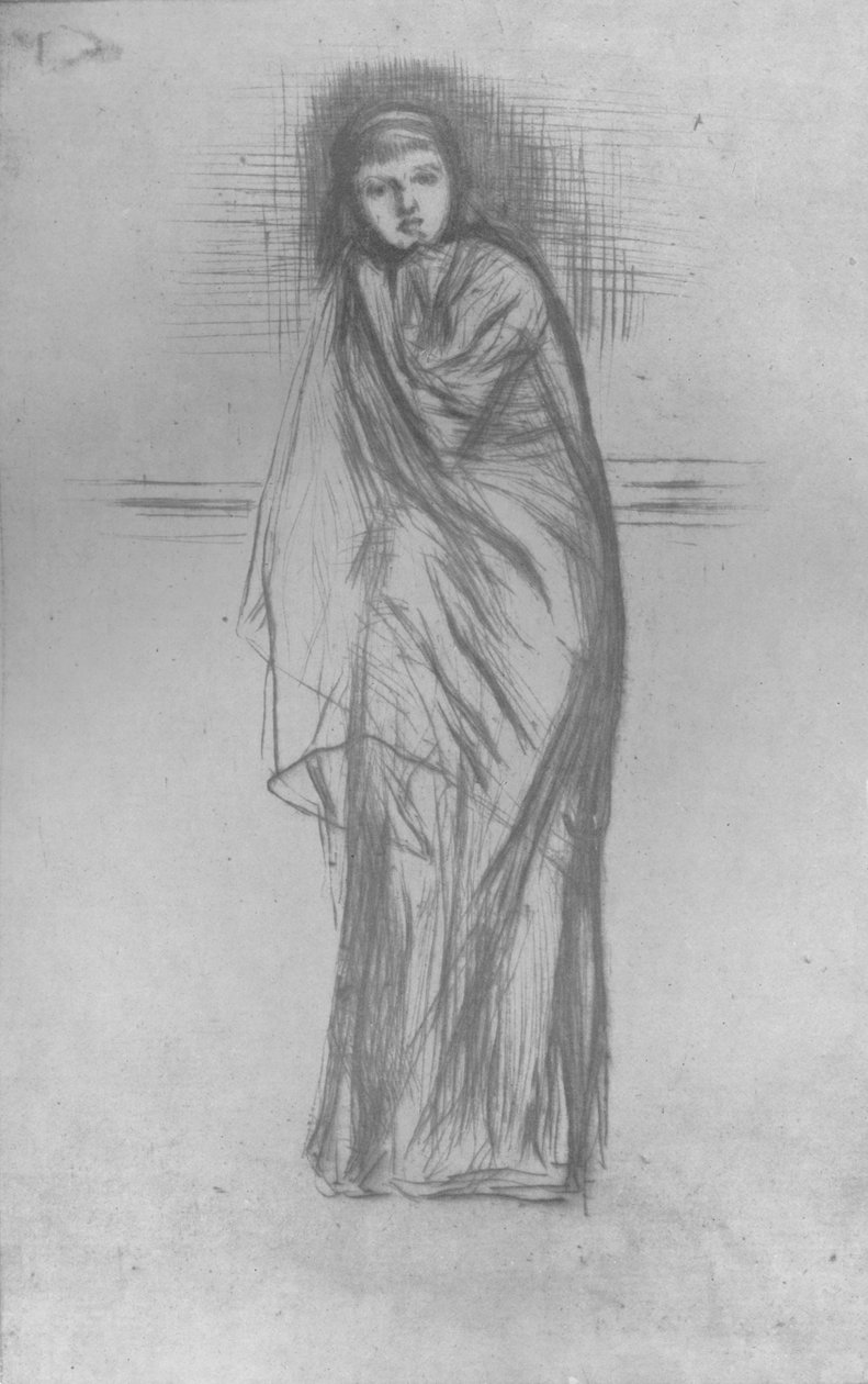 Malli Resting, 1870, 1904 tekijältä James Abbott McNeill Whistler