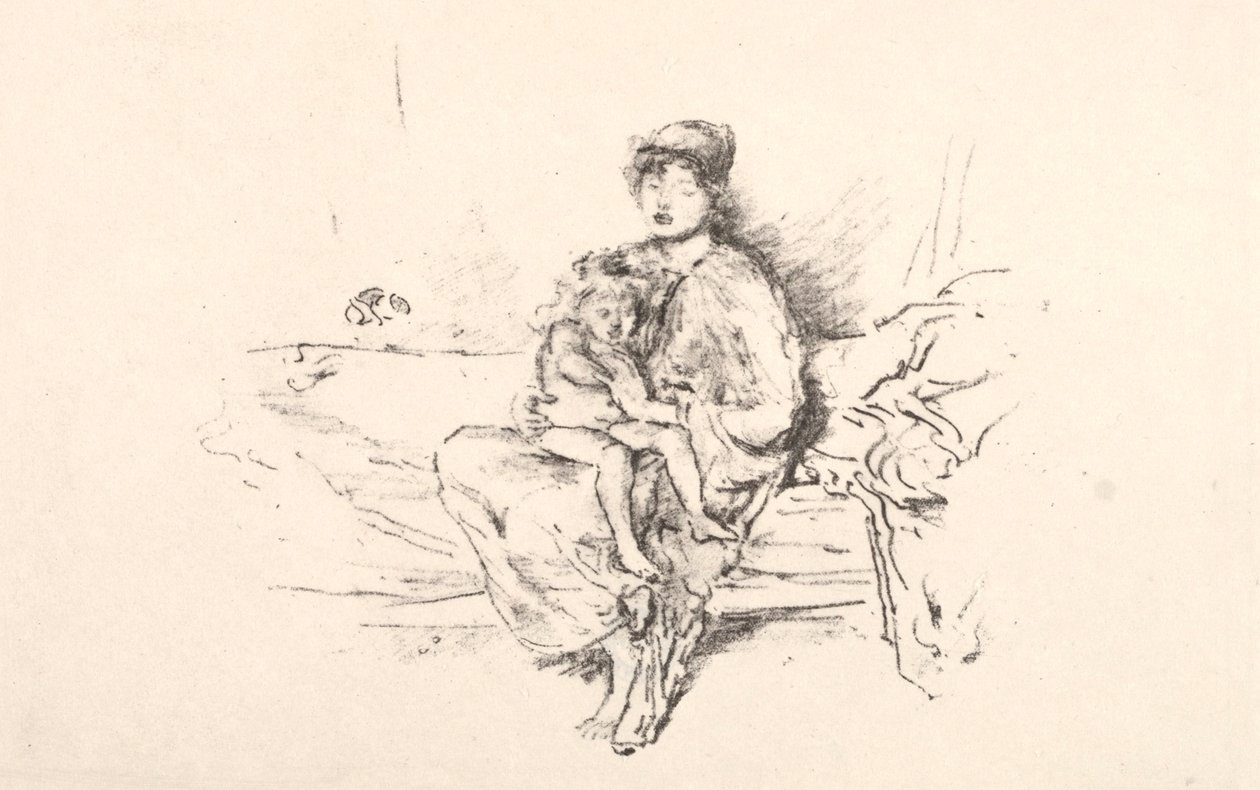 Äiti ja lapsi, nro 2, 1890. tekijältä James Abbott McNeill Whistler