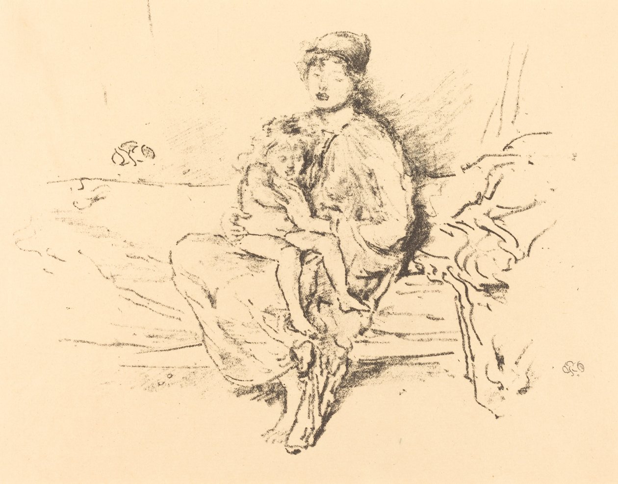 Äiti ja lapsi, nro 2, 18911895. tekijältä James Abbott McNeill Whistler