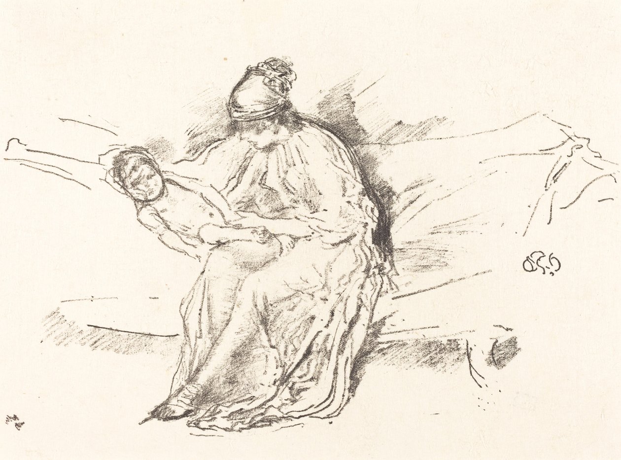 Äiti ja lapsi, nro 4, 18911895. tekijältä James Abbott McNeill Whistler