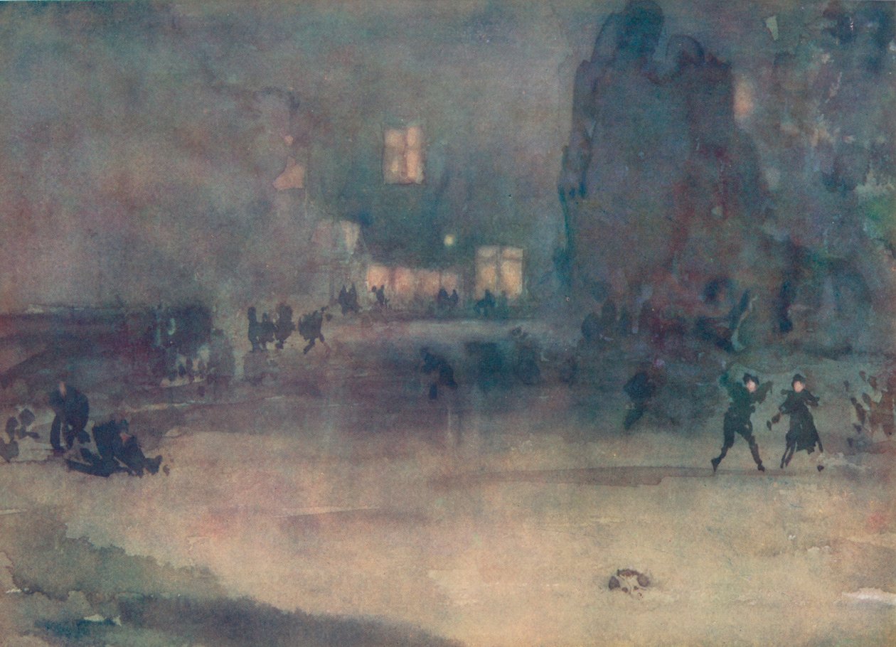 Nocturne - Amsterdam lumessa, 1882, 1904 tekijältä James Abbott McNeill Whistler