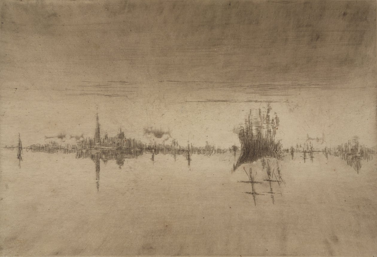 Huonekalut ja erilaiset esineet 1100- ja 1300-luvuilta tekijältä James Abbott McNeill Whistler