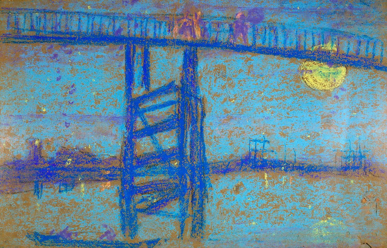 Nokturni: Battersea Bridge, 1872-1873 tekijältä James Abbott McNeill Whistler