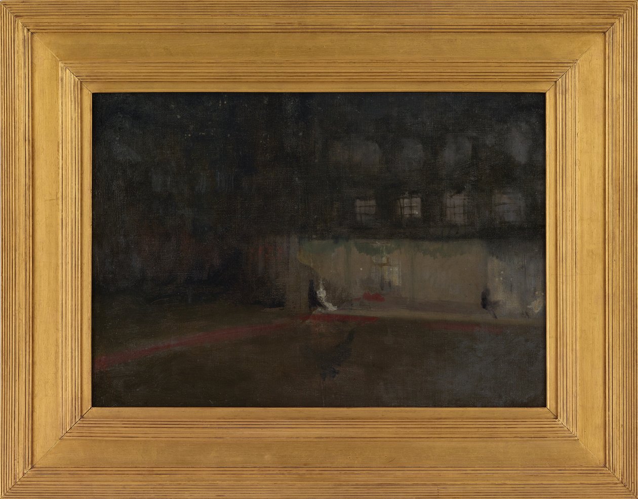 Nocturne: 1872-77 (öljy kankaalle). tekijältä James Abbott McNeill Whistler
