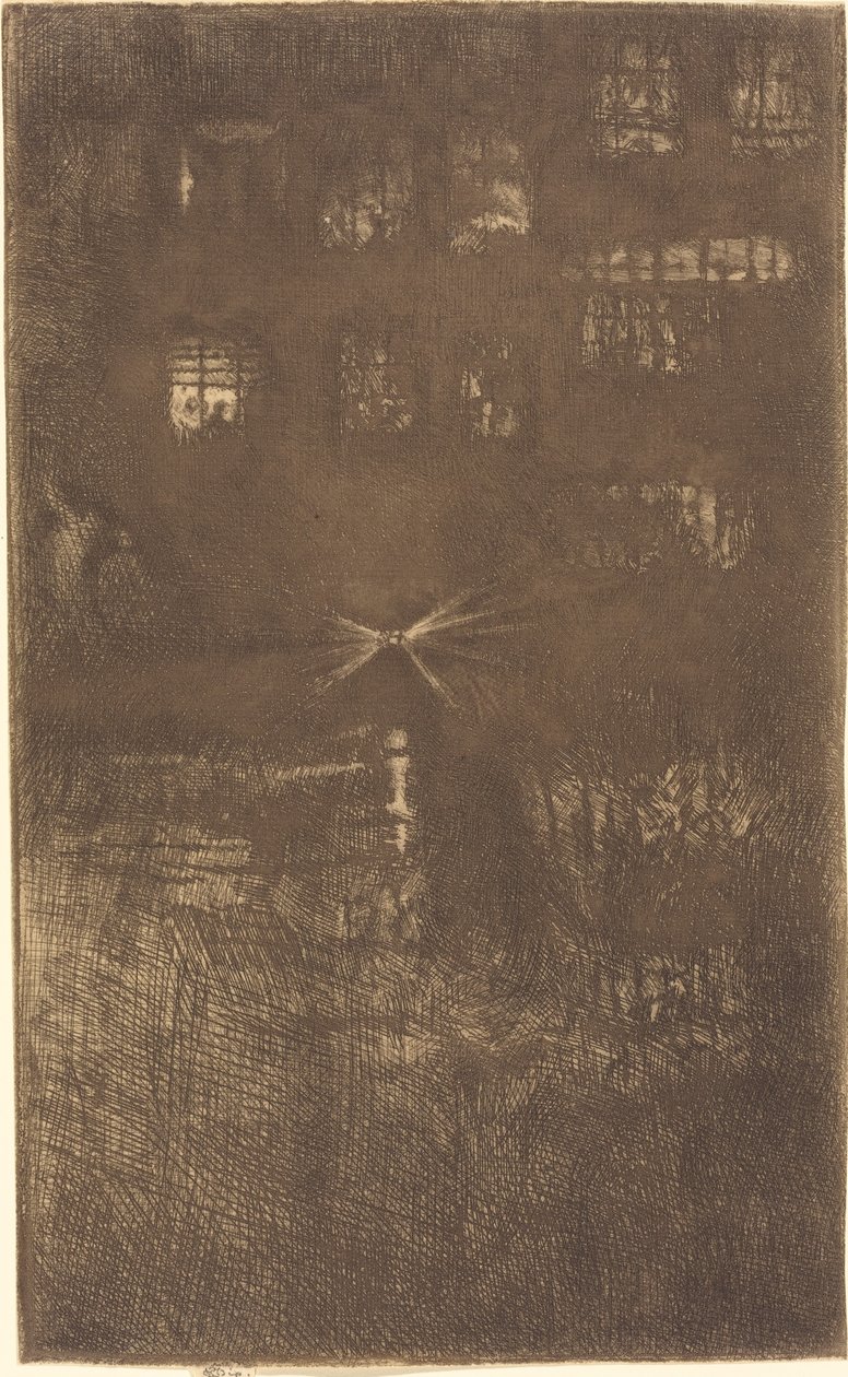 Nocturne: Tanssitalo, 1889. tekijältä James Abbott McNeill Whistler