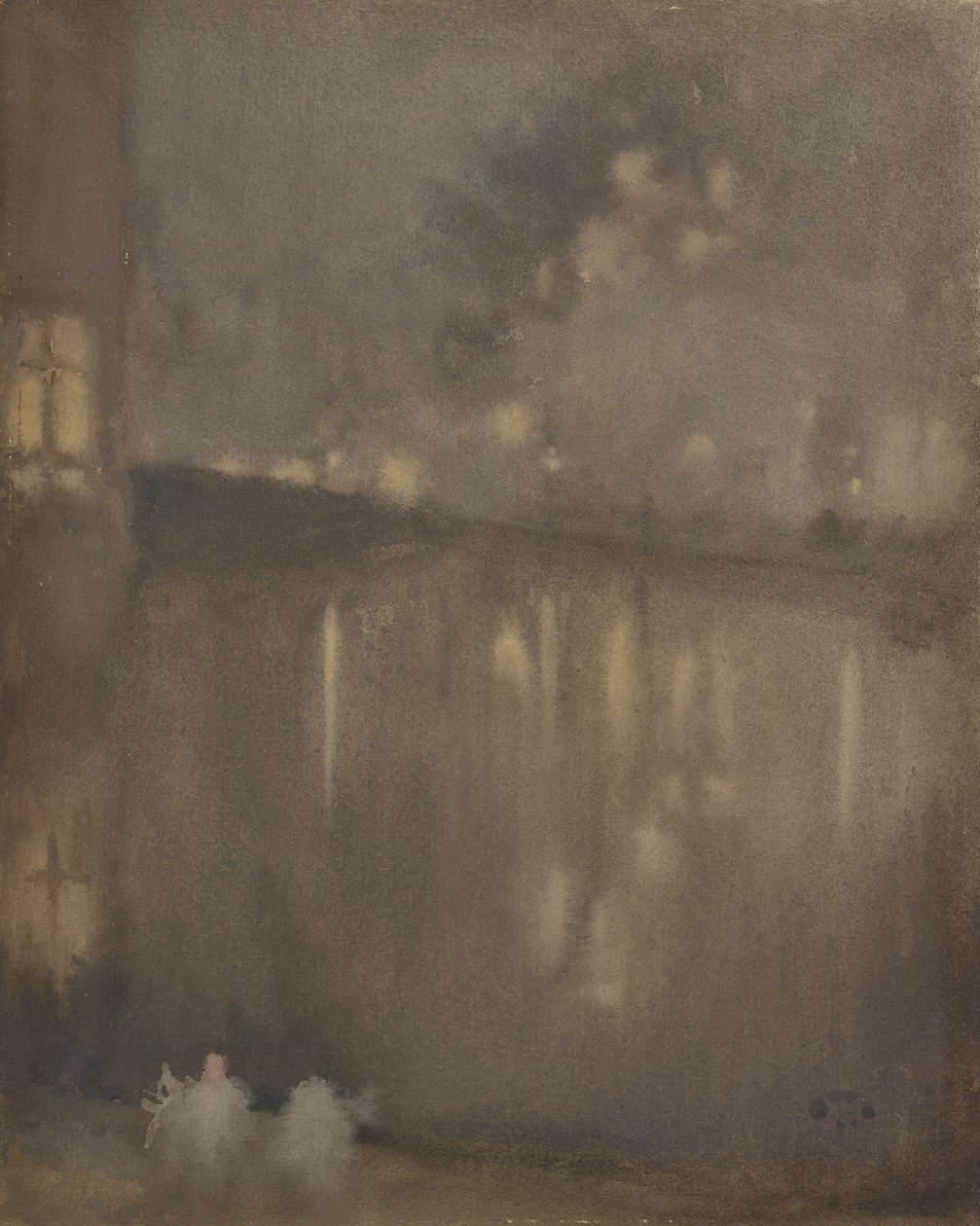 Nocturne: Grey ja GoldCanal, Hollanti, 1882. tekijältä James Abbott McNeill Whistler