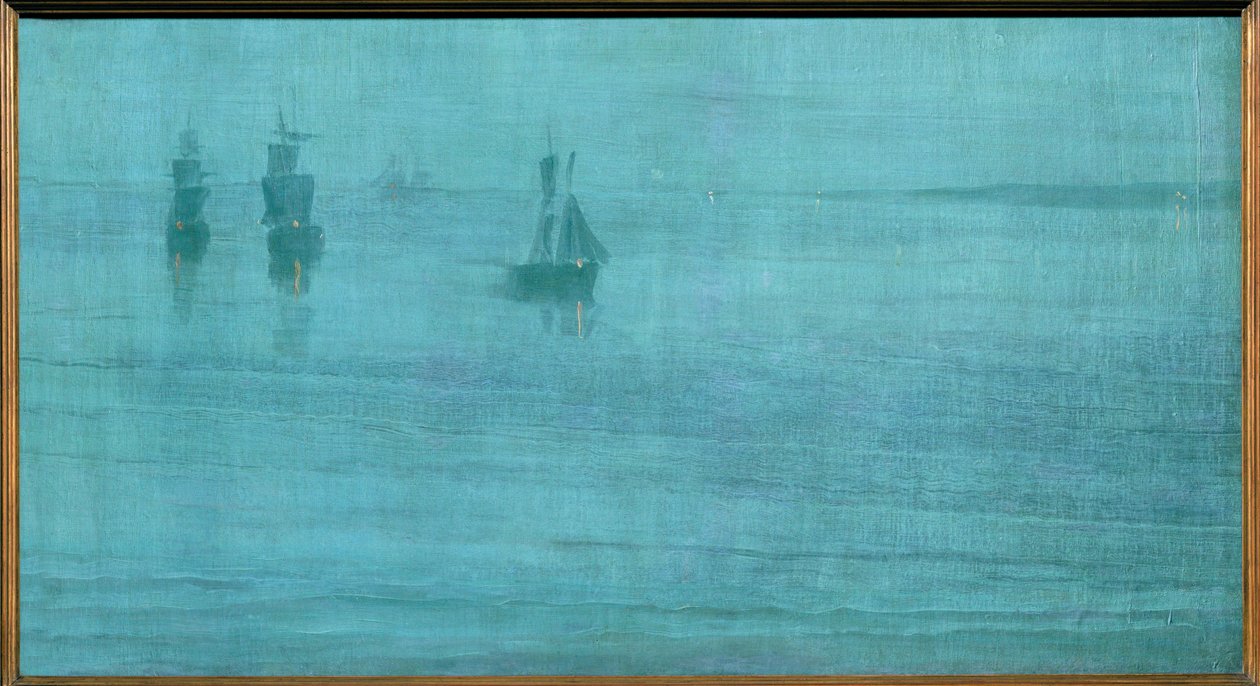 Nocturne, The Solent ... (maalaus kankaalle) tekijältä James Abbott McNeill Whistler