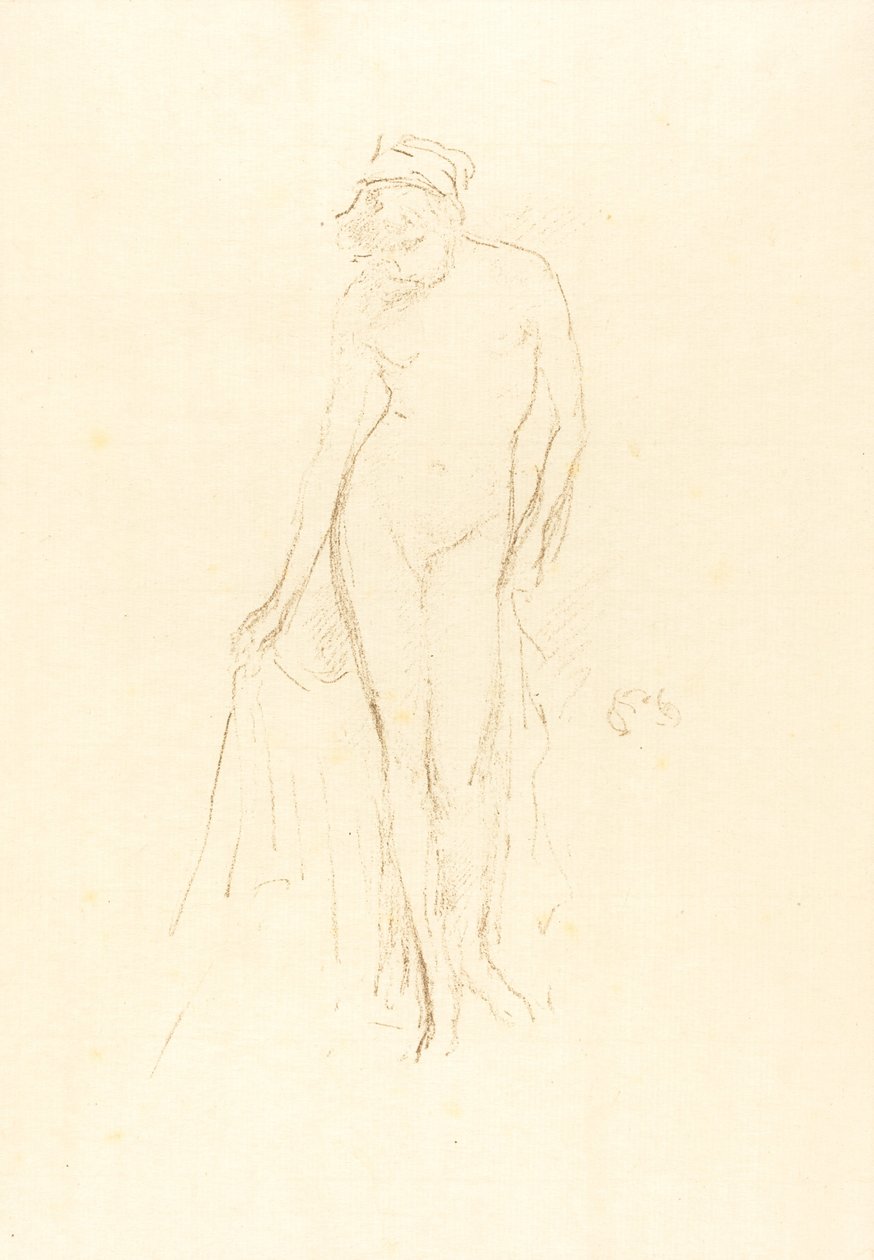 Alastonmalli, seisova, c. 1891. tekijältä James Abbott McNeill Whistler