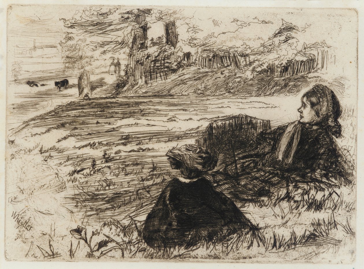 Hoitaja ja lapsi, 1859. tekijältä James Abbott McNeill Whistler